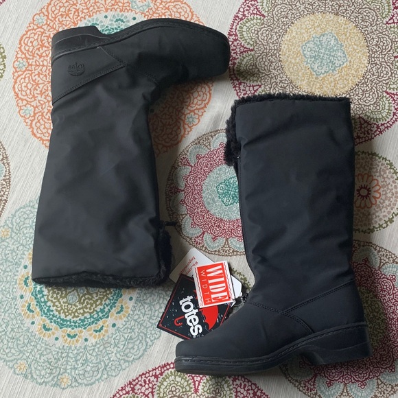 NWT Totes Cynthia  Waterproof Winter Boots with Fur Lining & Thermite Insole 6W - Picture 2 of 13